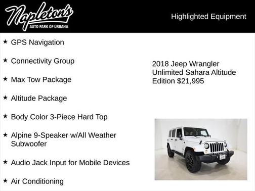 2018 Jeep Wrangler JK Unlimited Altitude