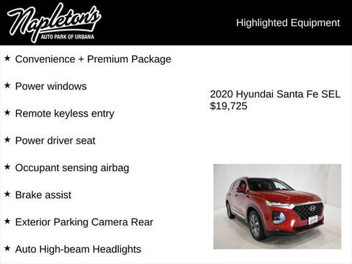 2020 Hyundai SANTA FE SEL 2.4