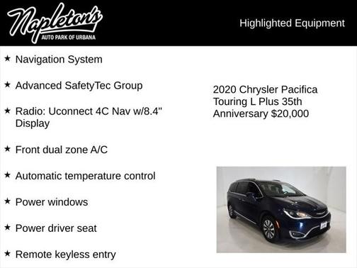 2020 Chrysler Pacifica Touring-L Plus