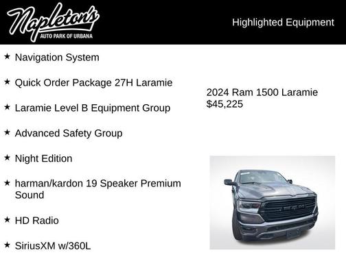 Granite Crystal Metallic Clearcoat 2024 RAM 1500 Laramie