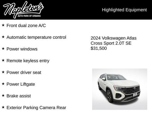 2024 Volkswagen Atlas Cross Sport 2.0T SE w/Technology 4MOTION