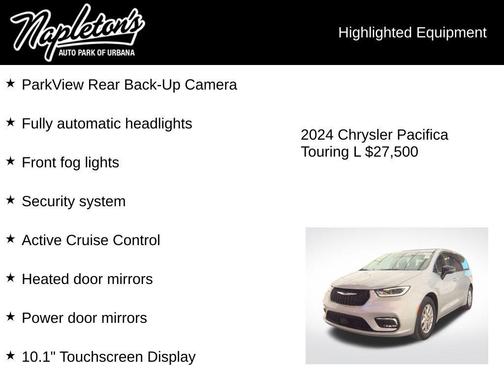 Silver Mist Clearcoat 2024 Chrysler Pacifica Touring L