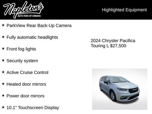 Silver Mist Clearcoat 2024 Chrysler Pacifica Touring L