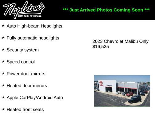 Summit White 2023 Chevrolet Malibu FWD 1LT