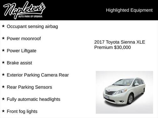 2017 Toyota Sienna XLE Premium