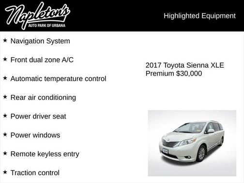 2017 Toyota Sienna XLE Premium