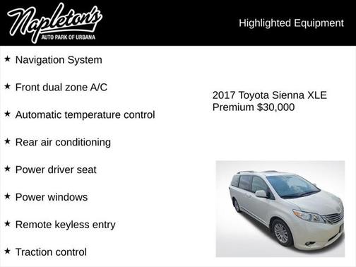 2017 Toyota Sienna XLE Premium