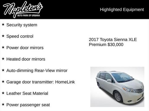 2017 Toyota Sienna XLE Premium
