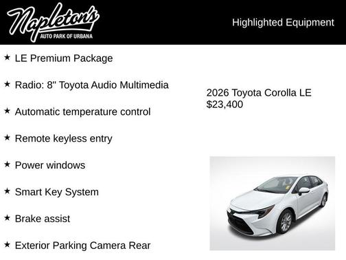 2026 Toyota Corolla LE