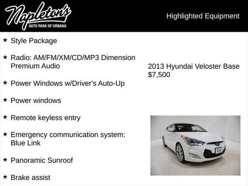 2013 Hyundai Veloster Base