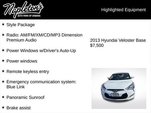 2013 Hyundai Veloster Base