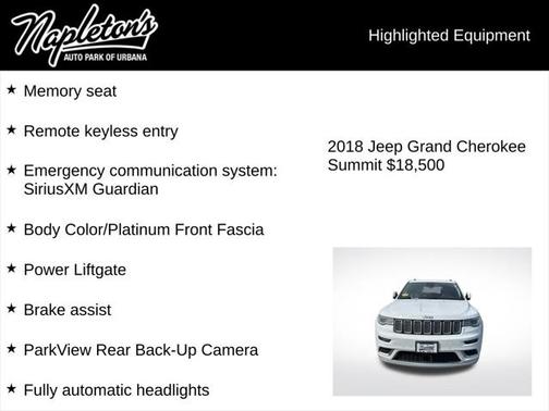 2018 Jeep Grand Cherokee Summit