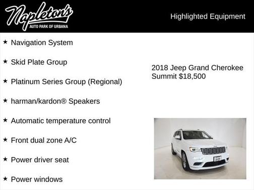 2018 Jeep Grand Cherokee Summit