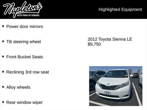 2012 Toyota Sienna LE