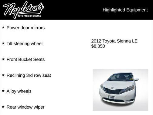 2012 Toyota Sienna LE