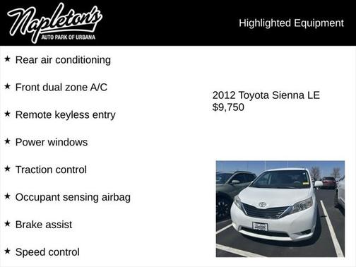 2012 Toyota Sienna LE