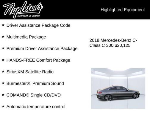 Gray 2018 Mercedes-Benz C-Class C 300 4MATIC