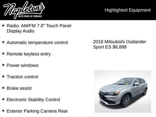 2018 Mitsubishi Outlander Sport 2.0 ES