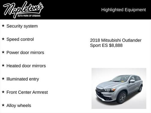 2018 Mitsubishi Outlander Sport 2.0 ES