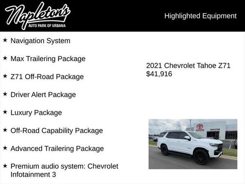 2021 Chevrolet Tahoe 4WD Z71