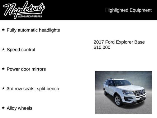 Oxford White 2017 Ford Explorer Base