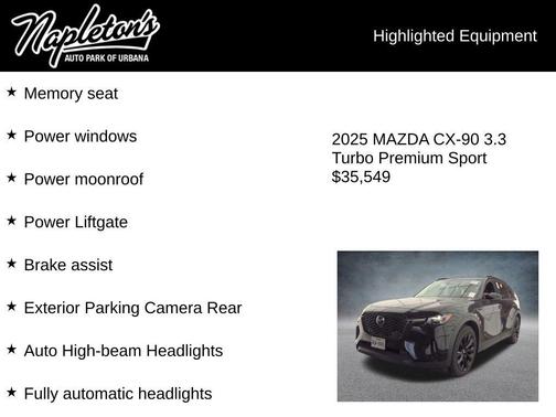2025 Mazda CX-90 3.3 Turbo Premium Sport