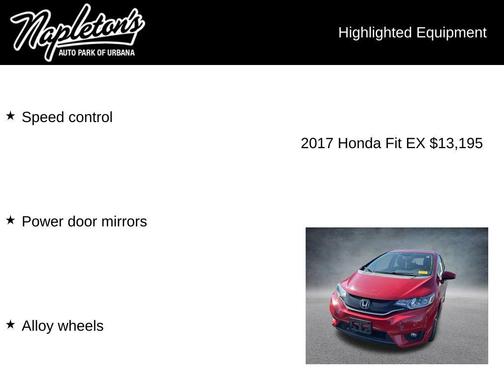 Milano Red 2017 Honda Fit EX