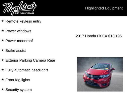 Milano Red 2017 Honda Fit EX