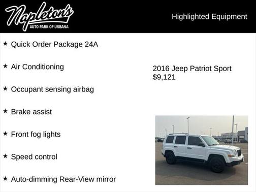 2016 Jeep Patriot Sport