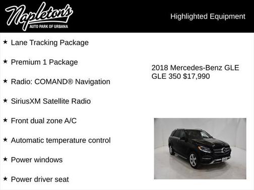 2018 Mercedes-Benz GLE 350 4MATIC