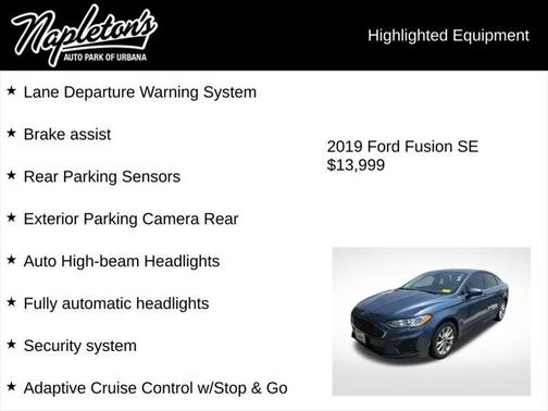 2019 Ford Fusion SE