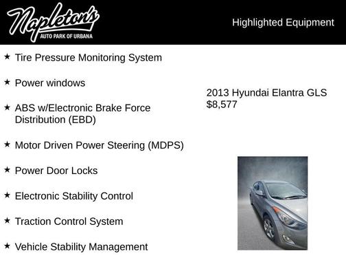 Titanium Gray Metallic 2013 Hyundai ELANTRA GLS