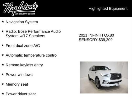 2021 INFINITI QX80 SENSORY AWD