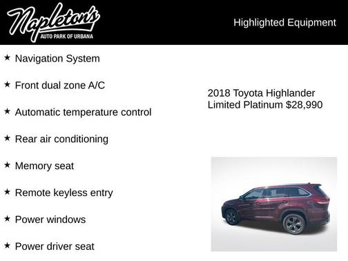 Ooh La La Rouge Mica 2018 Toyota Highlander Limited Platinum