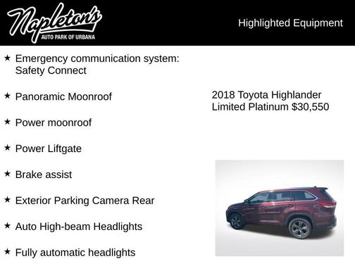 Ooh La La Rouge Mica 2018 Toyota Highlander Limited Platinum