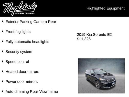Ebony Black 2019 Kia Sorento EX