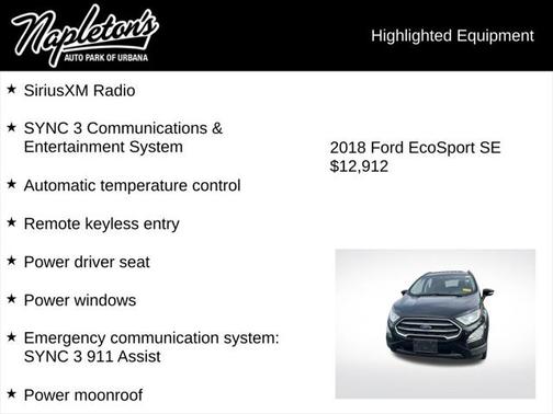 2018 Ford EcoSport SE