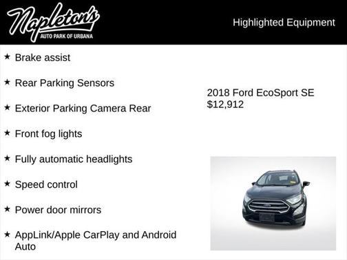2018 Ford EcoSport SE