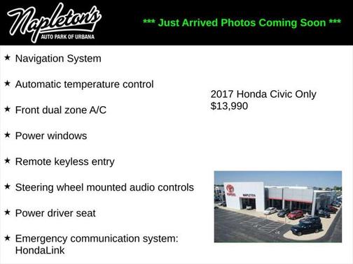 2017 Honda Civic EX-L Navi