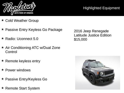 Carbon Black Metallic 2016 Jeep Renegade Latitude