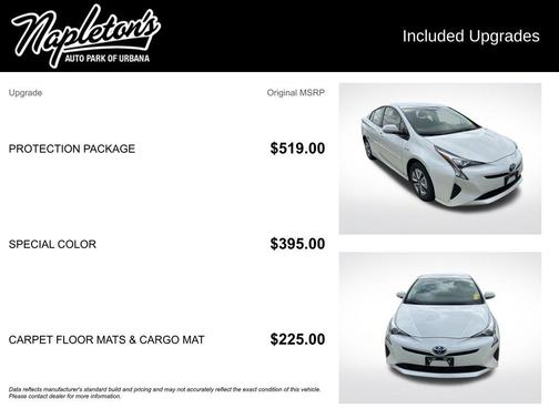 Blizzard Pearl 2016 Toyota Prius Two Eco