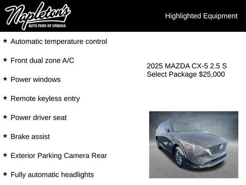 2025 Mazda CX-5 2.5 S Select Package
