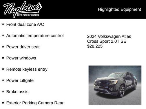 2024 Volkswagen Atlas Cross Sport 2.0T SE w/Technology