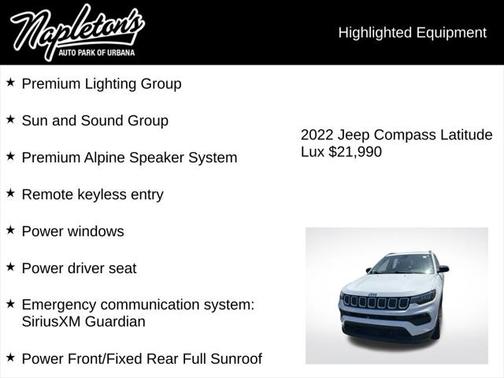 2022 Jeep Compass Latitude Lux