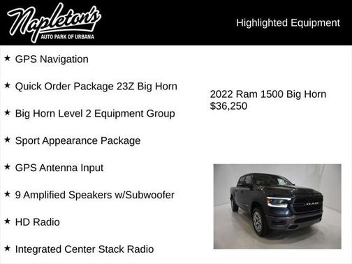 2022 RAM 1500 Big Horn/Lone Star