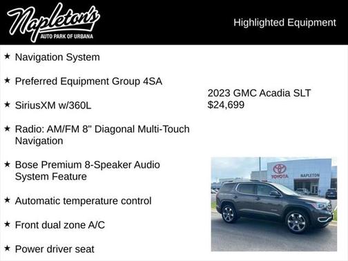 2023 GMC Acadia FWD SLT