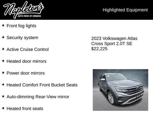 Pyrite Silver Metallic 2023 Volkswagen Atlas Cross Sport 2.0T SE w/Technology 4MOTION