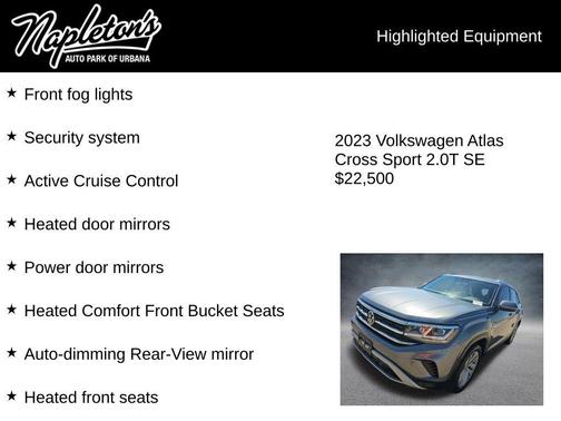 Pyrite Silver Metallic 2023 Volkswagen Atlas Cross Sport 2.0T SE w/Technology 4MOTION