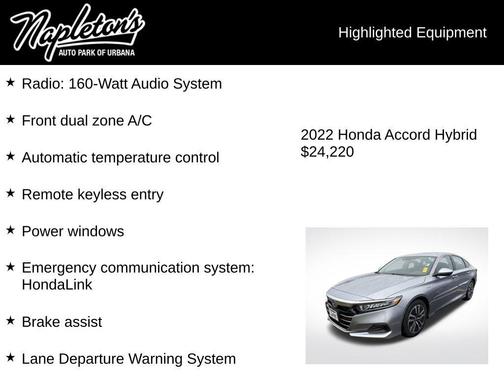2022 Honda Accord Hybrid Base