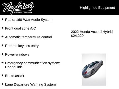 2022 Honda Accord Hybrid Base